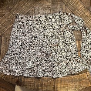 COPY - Just Quella Leopard Print Wrap Skirt Size 4-6